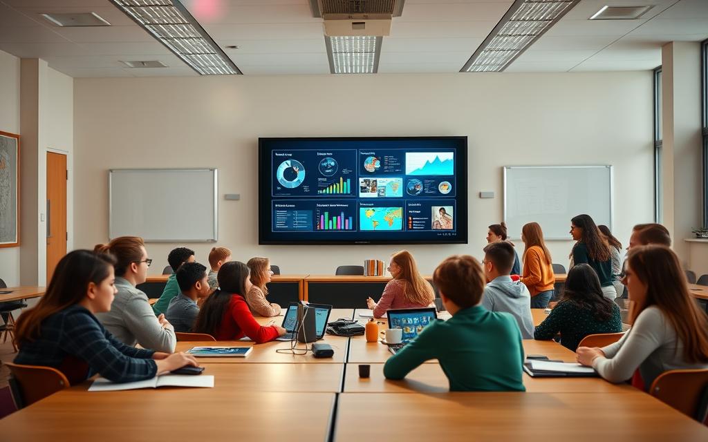 Interactive flat panel case studies US schools