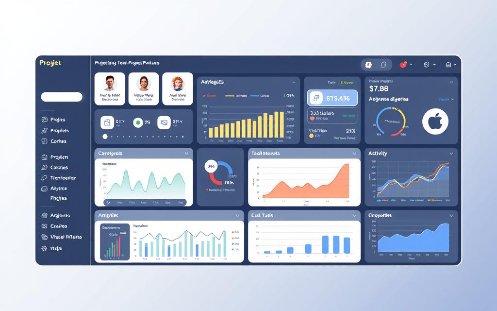 project management software dashboard